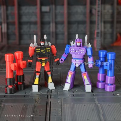 Free stl Files for 3D Printing G1 Transformers Rumble and Frenzy stl